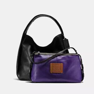 EUC Coach Bandit Hobo 39 With Tooled Tea Rose 21588  and Dust Bag